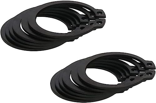 Anelli elastici C-, Anelli elastici, 20 pezzi Anelli di sicurezza esterni con clip a C in acciaio legato 65Mn, Anello di sicurezza esterno a scatto con anello elastico da 30-38 mm for elettrodomestici