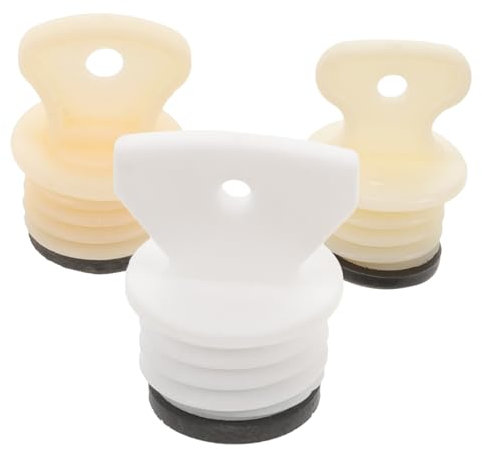 SKISUNO 3pcs Hot Water Bottle Stopper Sealing Plug Thread Pattern Leakproof Water Plug Replacement
