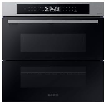 Forno Samsung ad incasso NV7B4340UBS 60 cm 76 l dual cook flex serie 4 doppia porta vapore grill wifi display led inox classe a+