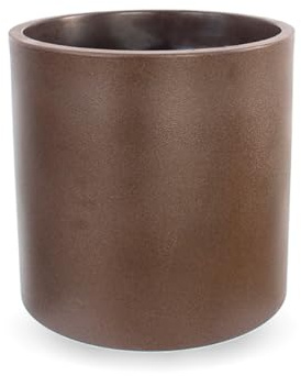newgarden Maceta Redonda Bronce 40 x 40 cm, macetero para Exterior e Interior, terraza, jardín y Piscina – Hortensia 40