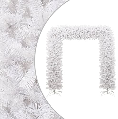 Generico Albero di Natale ad Arco Bianco 240 cm (15,05 kg)-Casa e Giardino