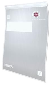 BORA Vakuumierbeutel 26 cm x 39 cm, 2,1 Liter, Vakuumbeutel, 15 Stück, für BORA QVAC Vakuumiergerät, Wiederverwendbar, Mehrwegbeutel, Lebensmittelaufbewahrung, Sous-Vide-Garen, Transparent