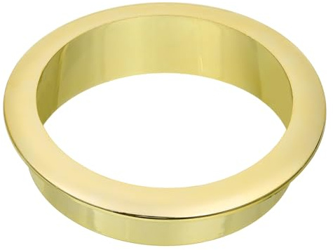sourcing map 1 Pcs 2.36 inch (60mm) Nylon Desk Grommets, Plastic Cable Hole Cover, Wire Cord Cable Organizer for Computer Desk Cabinet, Gold