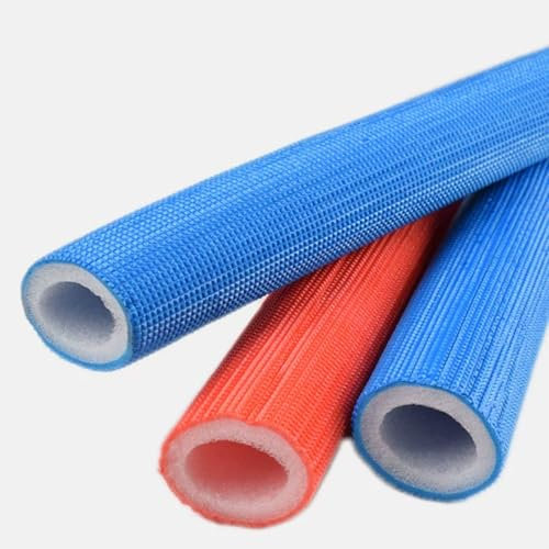 Isolierschlauch Für Rohre Rohrisolierung Wärmeisolierung PE-Rohrisolierung Rund ID 16mm 20mm 25mm 32mm Isolierstärke 7mm Klimaanlage Rohr Schaumstoff Schutz 1.5m Länge(Rot,16mm)