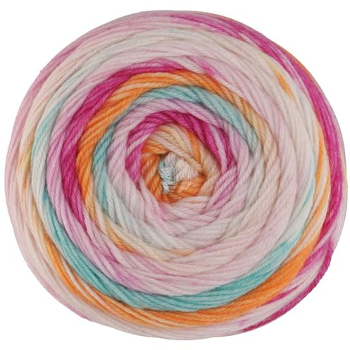 LANA GROSSA Meilenweit 100 Dusk | Sockenklassiker, bedruckt und waschmaschinenfest | Handstrickgarn aus 80% Schurwolle (Merino) & 20% Polyamid | 100g Wolle zum Stricken & Häkeln | 400m Garn FB6209