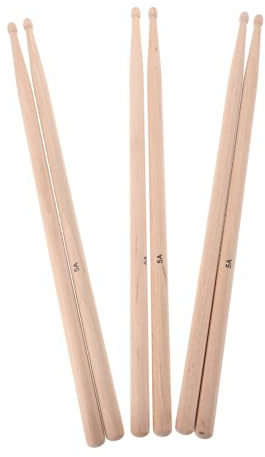 EPIGEIST 3paare Schlagzeug Sticks aus Ahornholz Wiederverwendbare Holz-drumsticks Drums Drumsets und Jazz-drums Geeignet für Anfänger und Profis