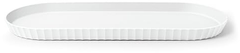 Blim Plus - Vassoio Ovale Minerva L Arctic White 51cm - Portata Design Ergonomico Tavola - Made in Italy