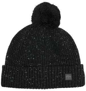 Callaway Golf Gorro Winter Tees con Pompón 2026, Negro