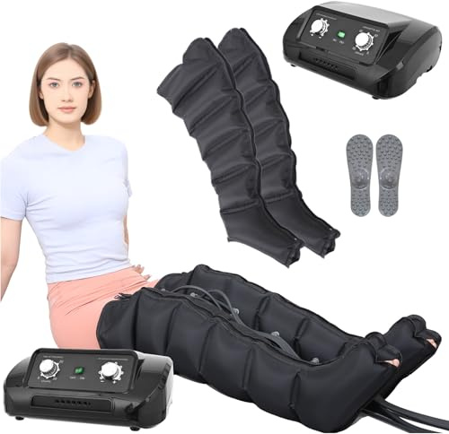 Pressoterapia Linfodrenaggio Professionale, Pressoterapia Per Casa 6 Camere | Pressoterapia Linfodrenaggio Gambe, Apparecchio Pressoterapia Professionale a casa, Lymphatic Drainage, 0-30 min, 0-240 mmhg