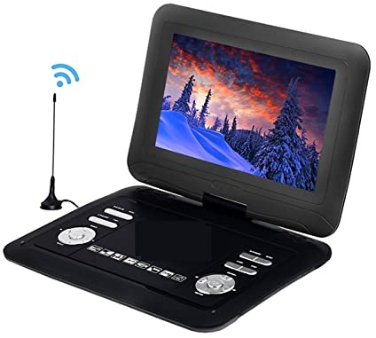 Lettore video, Lettore DVD portatile for auto TV schermo LCD da 13,9 pollici for lettori di grandi dimensioni for giochi FM DVD VCD CD MP3 MP4 con antenna TV Gamepad