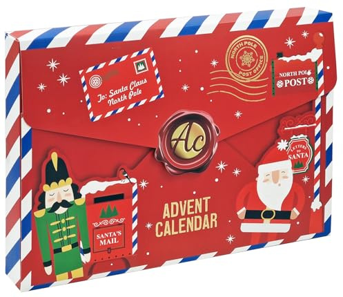 Body Care Adventskalender 2025 SANTA'S MAIL - Unisex Körperpflege Weihnachtskalender als Briefumschlag