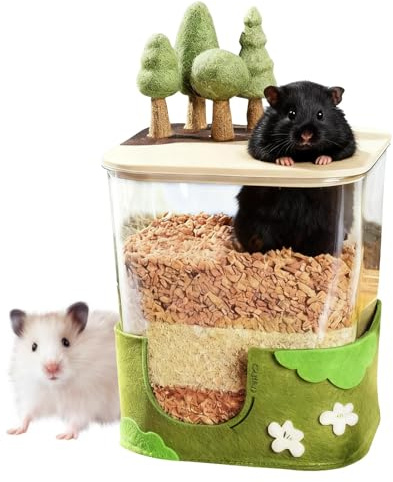 Générique Sandbox for Hamsters, Small Animal Habitat | Small Animal Shelter, Stress Reduction Veterinary Clinics Cage Enrichment Activity Park
