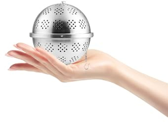 Toyvian Infuseur Boule à Thé Acier Inoxydable Passoire Fine pour Épices Thé Vrac Filtre à Assaisonnement Pratique et Facile à Nettoyer
