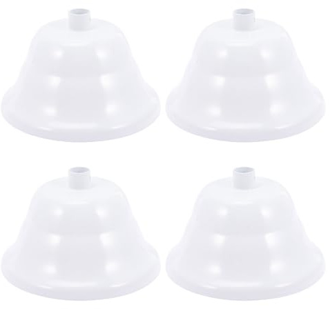 Generico Baldacchino del Soffitto 4 Pezzi in Plastica Bianca per Lampadari, per Decorazioni in Corridoio e Soggiorno