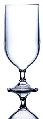 Elite Premium 20oz / 57cl Beer Glasses - Set of 4 - Goblet Clear Polycarbonate CE Marked