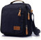 CHEREEKI Canvas Bag, Shoulder Bag Messenger Bag with Multiple Pockets (Hold 10 inch Tablet, iPad, Kindle)