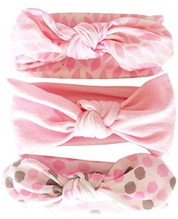 Bllatta Fasce Cerchietti con Fiocco per Capelli Bambine Cotton Capelli Bimba per capelli alla moda Cerchietti e fasce per capelli Fai da Te Regali per Neonate Baby 3Pcs