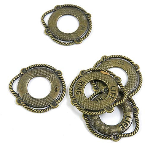 Antik Bronze Tone Jewelry Charms 446352 Lebensring zum Basteln und Basteln antique bronze