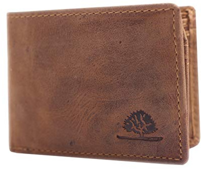Greenburry Vintage Geldbörse Mini Portemonnaie Leder Geldbeutel Portemonnaie