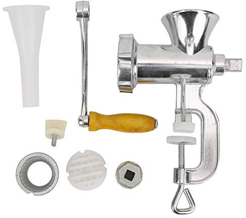 Weiyiroty Mincing Machine Multifunction Hand Shaker Noodle Maker Sausage Stuffer Aluminum Alloy Meat Grinder Stuffing Processer Manual Kitchen Tool