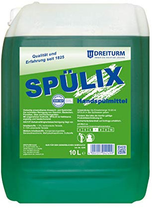 Dreiturm Spülix Handspülmittel 10 L Spülmittel Abwaschmittel Spüli Handwaschmittel Neutralreiniger