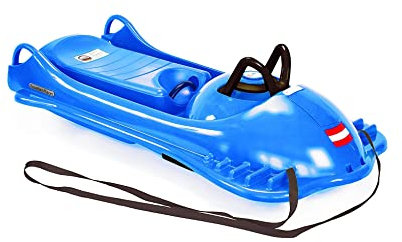 KHW Profi Lenkschlitten XXL Mountain Racer Iceblue - extra Starke Ausführung - Made in Germany
