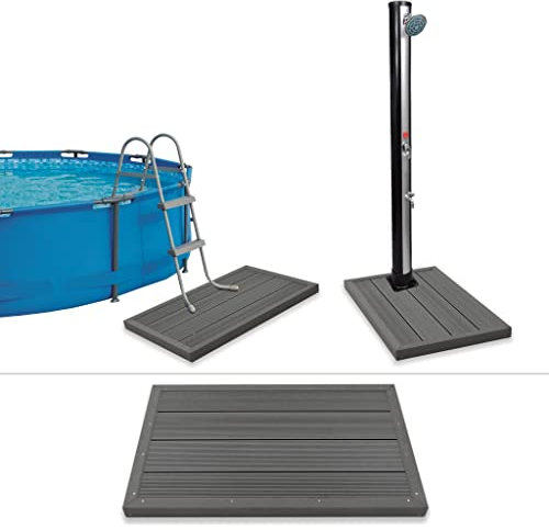 INLIFE Bodenelement für Solardusche Poolleiter WPC,13.24kg,45016