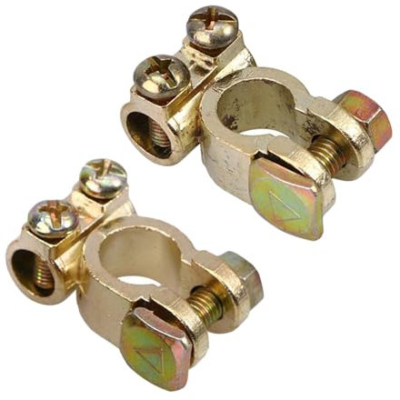 ulafbwur Flimikun - Morsetto terminale per batteria auto, in lega, 2 pezzi, positivo + negativo