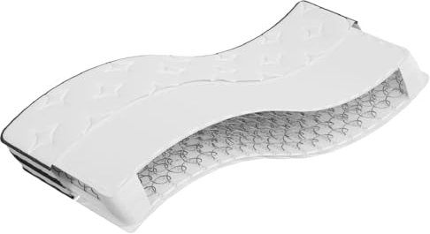 vidaXL Matratze Bonnell-Federkern, Federkernmatratze Atmungsaktiv Hautfreundlich, Bettmatratze Härtegrad Mittel, Stoffmatratze, 90x200cm