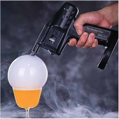 Cocktail Bubble Smoke Gun, Fumeur à froid à froid, outils de bricolage réglés pour faire des bulles et de la fumée, pour la fumée chic, les cocktails infusés, le vin, le fromage, les viandes et plus