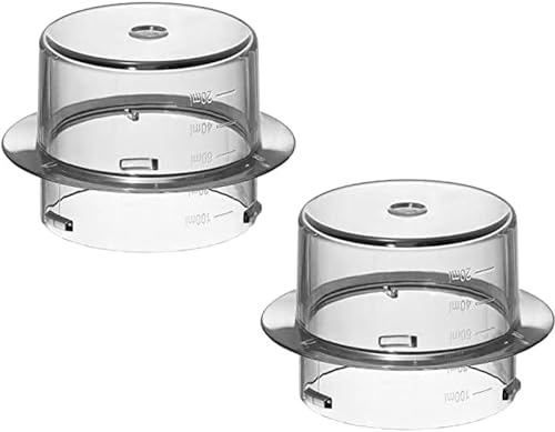 2 Tassen mit Dosierverschluss für Monsieur Cuisine Connect/Plus / Smart Silvercrest Skmc 1200 Skmk 1200 Skms 1200