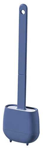 Scopino WC in silicone , spazzola per WC e supporti, anti-goccia, antibatterica, spazzolina per WC ventilata, asciugatura rapida senza odore, scopa per WC montaggio a parete/pavimento, bagno e
