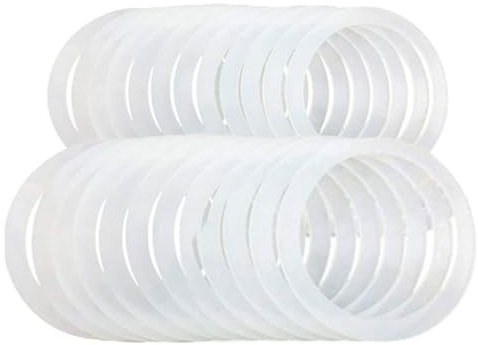 Einmachglasdichtungen | 10 lebensmittelechte Gummidichtungen - auslaufsichere Silikondichtungen für Einmachgläser, normale / breite Öffnung