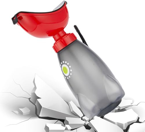 Camping-Urinflasche für Frauen, weibliches Auto-Urinal – mit Deckel und Trichter für Urinflasche für Damen | Hohe Kapazität der ergonomischen auslaufsicheren Flasche mit