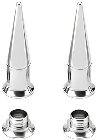 1 Paar Silber 2 mm(12 G) Taper Plugs Tunnel Ohrringe Ohrstöpsel Septum Piercing Ohrplugs Körperschmuck Ohr Dehnstäbe Expander Innengewinde Fleischtunnel Titanstahl Edelstahl Frauen Herren
