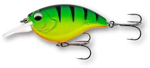 LMAB Crankbait 5,5 cm Power Vibe 55F - 3 Lauftiefen, Floating - Wobbler Barsch, Crankbait Wobbler, Kunstköder Angeln, Barsch Wobbler, Spinnfischen Köder