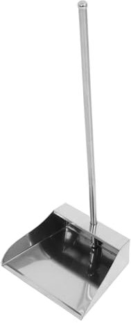 IWOWHERO Bending Garbage Shovel Stainless Steel Long Handled Dustpan for Cleaning Sweep Without Stooping for Home Offices Lobby