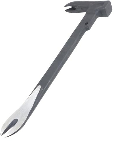 SPARES2GO Nail Puller Hammer Crowbar Double Ended 3-in-1 Prying Lifting Crow Bar Tool (10 / 250mm)