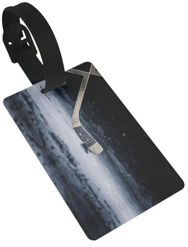 Gepäckanhänger Hockeyschläger Hangtags, PVC-Kofferanhänger, Sichtschutz, modische niedliche Reisetaschen-Anhänger, Männer und Frauen