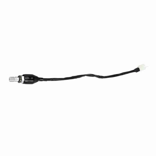 Akozon Universal M10x1.25 Motorradhydraulikbremslichtschalter mit 2-poligen Stecker und Unterlegscheiben für Heckbremssysteme (Gerader Kopf)