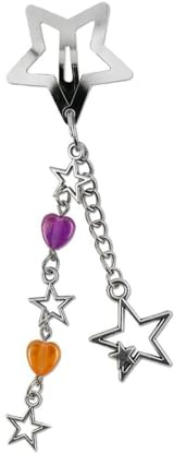 Star Designs Haarspange mit Kette, geeignet für verschiedene Veranstaltungen, einschließlich Partys und den täglichen Gebrauch, für einen modischen Look
