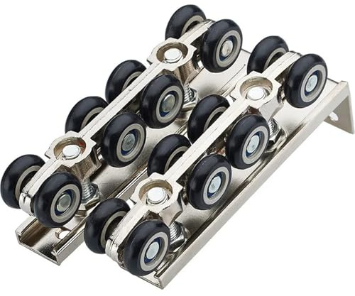 Ferramenta for porte scorrevoli, puleggia, binario sospeso, ruota, 1 pezzo