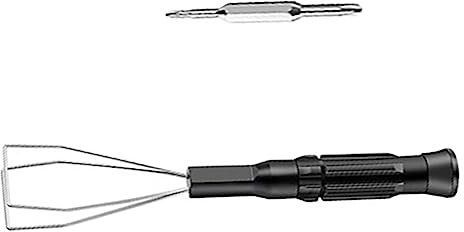 Tofficu Extractor De Teclas 3 1 para Teclado Mecánico Portátil Herramienta De Extracción De Teclas Diseño Compacto y Duradero Adecuado para Gamers y Entusiastas Color Metálico