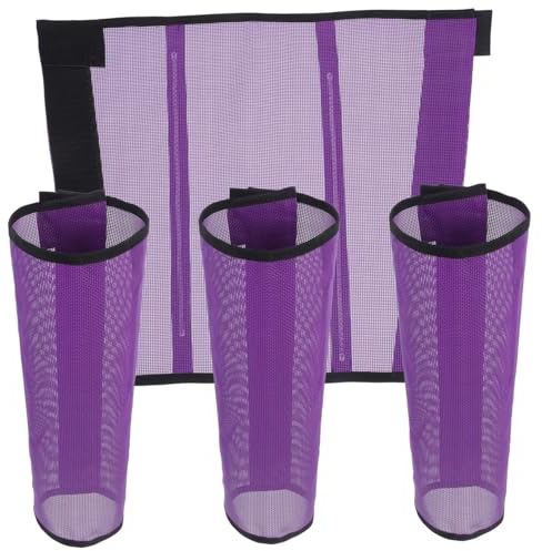 Abaodam 4 Stück Atmungsaktive Leichte Mesh Pferde Gamaschen Teiliges Wetterfeste Robuste Beinschützer aus Einfach Anzulegen für Stall und Outdoor Einsatz