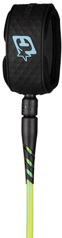 Creatures of Leisure Reliance 2.0 Standard Duty 6ft Surf Leash, Pine Lime Twist Black