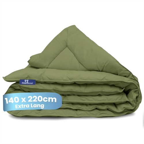 Slaapspeciaal Bettdecke ohne Bezug 140x220cm - Ganzjahresdecke Extra lang