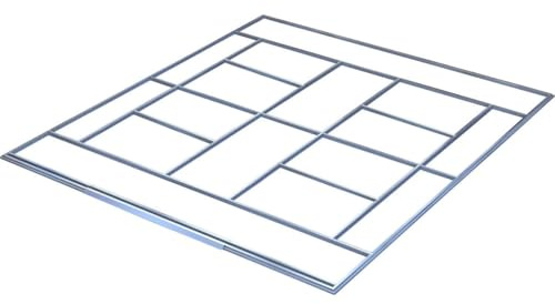 Base per capanno da giardino Rosas 10,85 M²