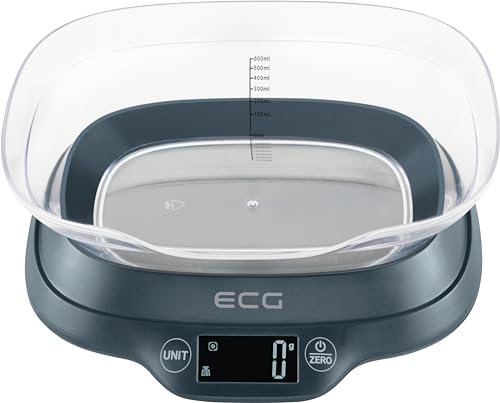 ECG KV 1120 SM köksvåg, plast, grå