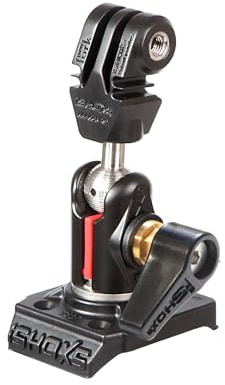 iSHOXS Cobra Swivel Upgrade Modul mit ABS ProFork, Aluminium Mini Xtension mit Kugelgelenk, Passend für GoPro, Rollei, Sony, Apeman, Nikon und Kompatible Action Cams Fahrrad Halterung