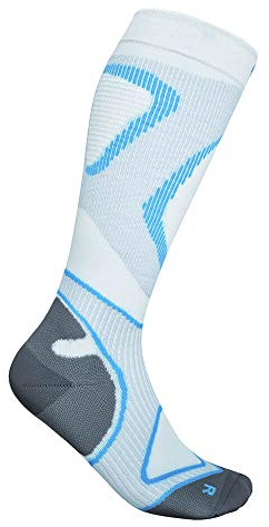 BAUERFEIND Herren Run Performance Compression Socks Laufsocken, Kniestrümpfe mit Targeted Compression Zone (2er Pack)